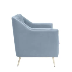 Clearance Sofa Avant Sofa 2-Osobowa, Welurowa Szara 127X82X81.5 Cm Sofy