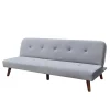 Best Sale Sofa Rinko Sofa 3-Osobowa, Z Funkcja Spania, Welurowa Ciemnoszara 195X81X74 Cm Sofy