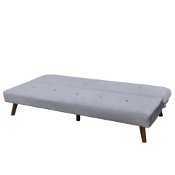 Best Sale Sofa Rinko Sofa 3-Osobowa, Z Funkcja Spania, Welurowa Ciemnoszara 195X81X74 Cm Sofy