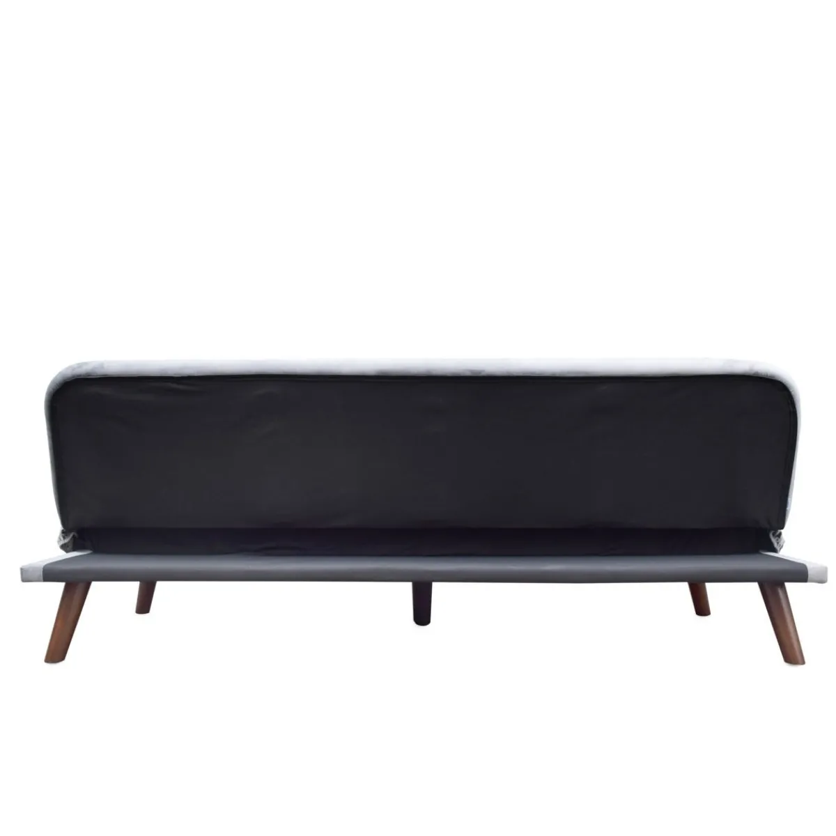Best Sale Sofa Rinko Sofa 3-Osobowa, Z Funkcja Spania, Welurowa Ciemnoszara 195X81X74 Cm Sofy