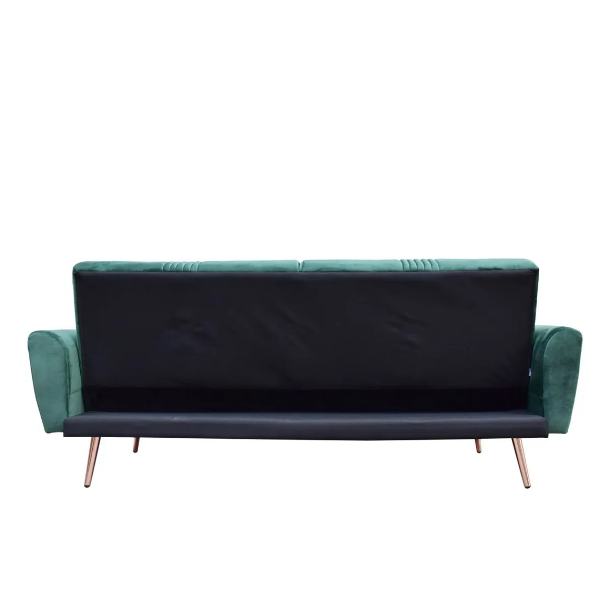 Flash Sale Sofa Samtige 3-Osobowa, Z Funkcja Spania, Welurowa Zielona 212X84X86.5 Cm Sofy