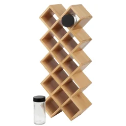 Cheap Stojak Bambou Drewniany Na Przyprawy 42X17Cm Przyprawniki