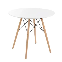 Cheap Stol Tavolo Naturalny Z Bialym Blatem 60 48Cm Stoły
