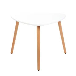 Sale Stol Travesa Naturalny Z Bialym Blatem 60 60 48Cm Stoły