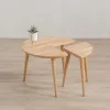 Clearance Stolik Kawowy Harmoni Naturalny 59X59X42 Cm Stoliki Kawowe