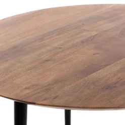 Store Stolik Kawowy Ren Lite Drewno Akacji + Metal 60X60X40 Cm Stoliki Ogródowe