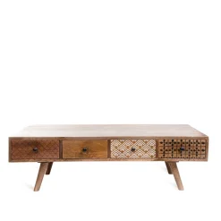 Shop Stolik Kawowy Tayo Lite Drewno Mango 117X65X35 Cm Stoliki Kawowe