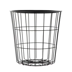 Cheap Stolik Scandi Czarny Z Czarnym Batem 40X40X40 Cm Stoliki Ogródowe
