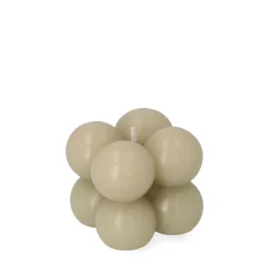 Shop Swieca Bubble Bezowa 6X6X6 Cm Świece Ogródowe