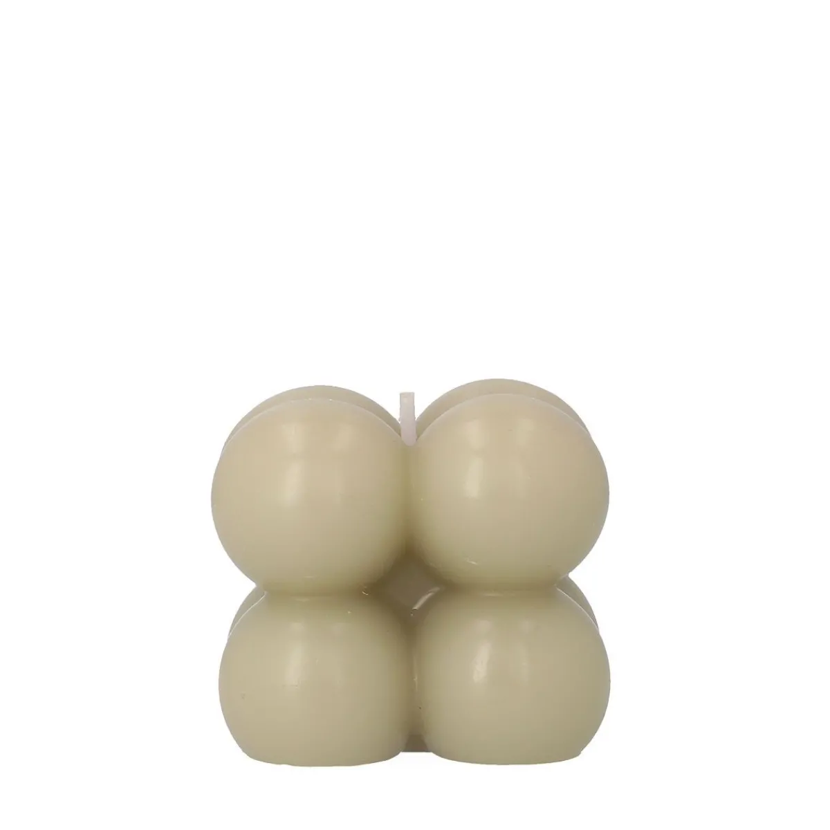 Shop Swieca Bubble Bezowa 6X6X6 Cm Świece Ogródowe