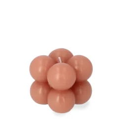 Sale Swieca Bubble Rozowa 6X6X6 Cm Świece Ogródowe