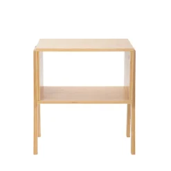 New Szafka Nocna Slumber Bambusowy Naturalny 42X29X42 Cm Szafki Nocne