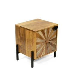 Cheap Szafka Nocna Tropea Lite Drewno Mango Z Akacja 38X35X45 Cm Szafki Nocne
