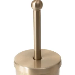 Cheap Szczotka Do Wc Nausa Zlota Z Ozdobnymi Wytloczeniami 10X10X38 Cm Szczotki Do Wc
