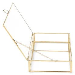 Store Szkatulka Na Bizuterie Grazia Zlota 23X15X5 Cm Szkatułki