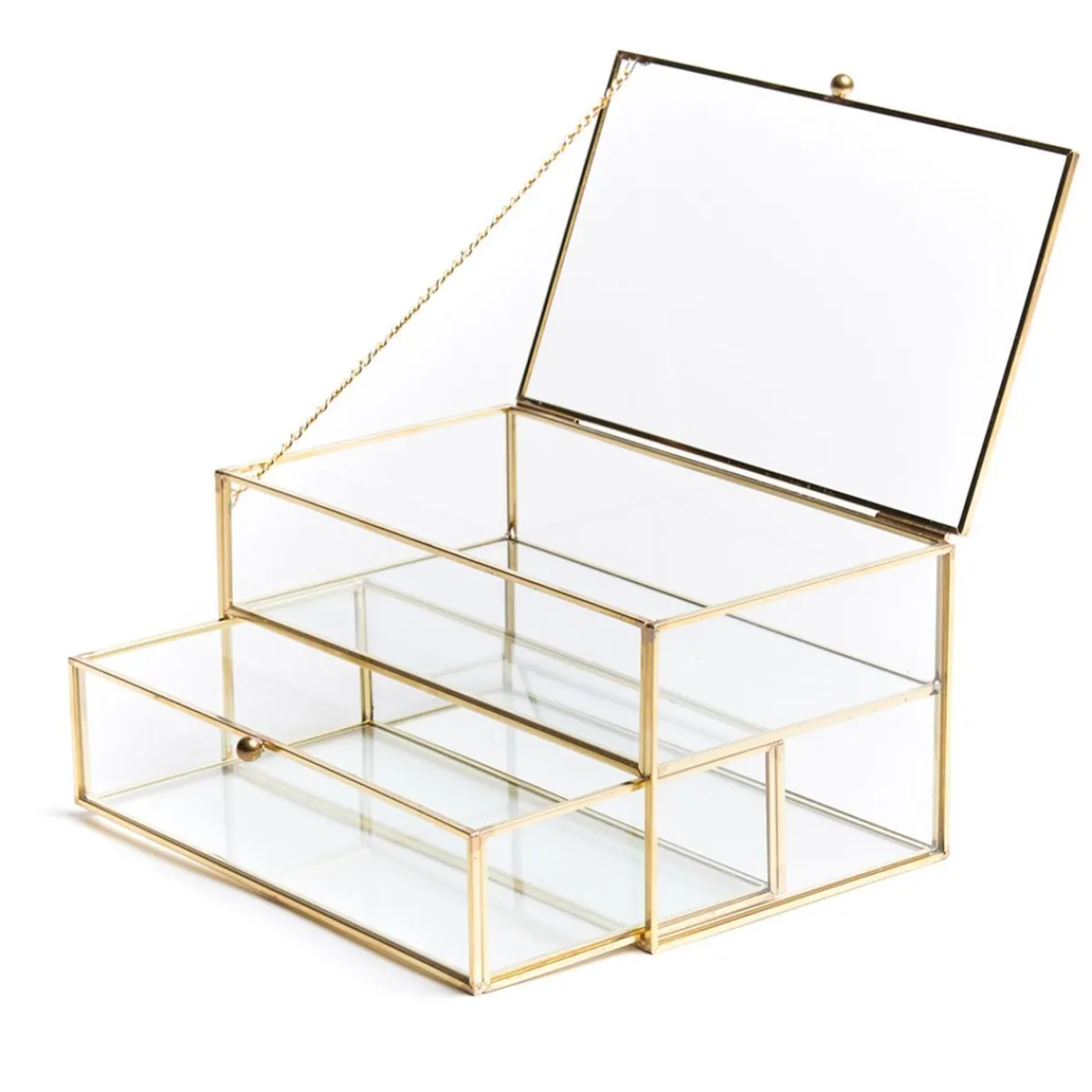 Cheap Szkatulka Na Bizuterie Grazia Z Szufladka Zlota 21X10X10,5 Cm Szkatułki