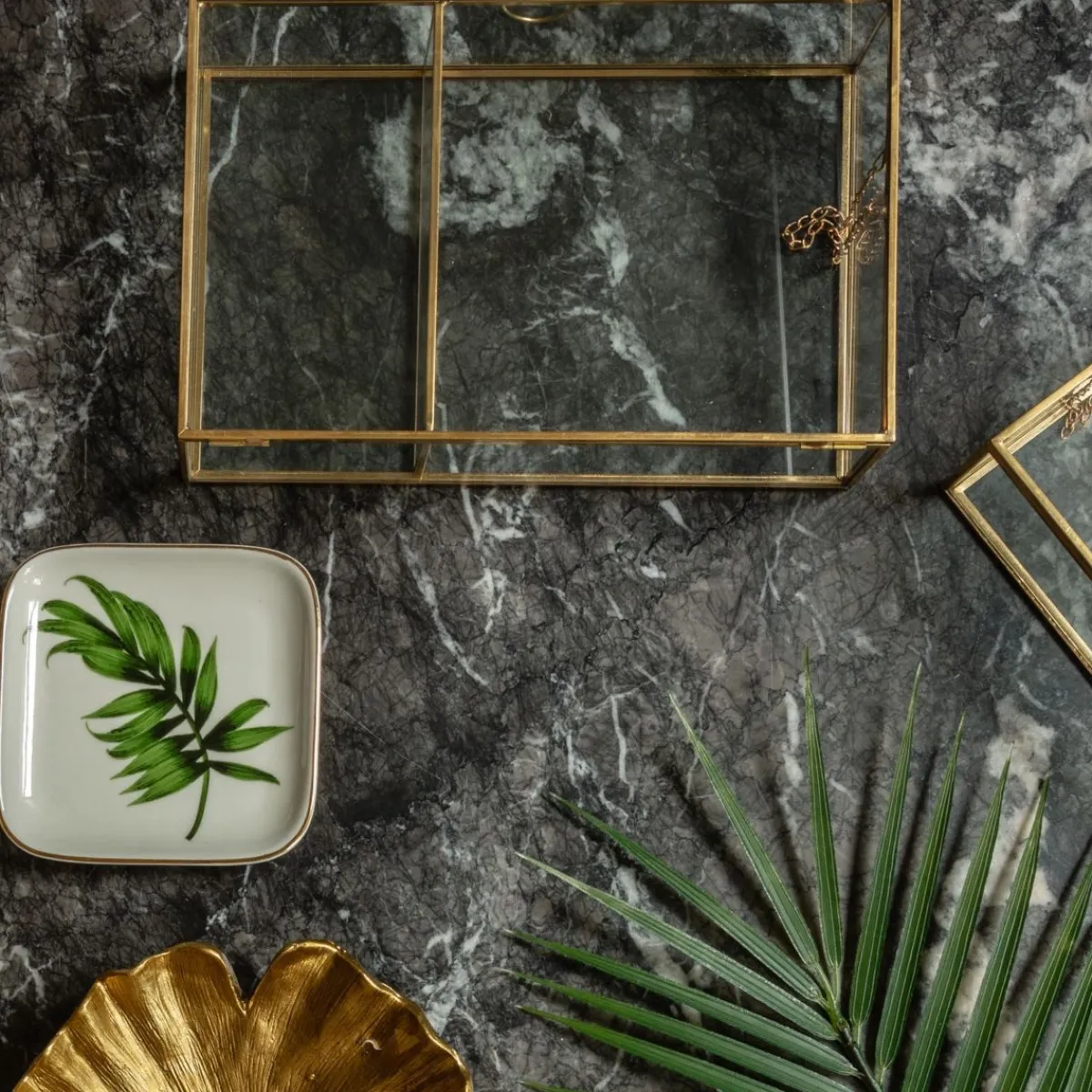 Store Szkatulka Na Bizuterie Grazia Zlota 23X15X5 Cm Szkatułki