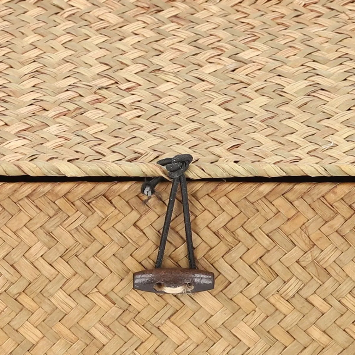 Outlet Szkatulka Na Bizuterie Talulah Pleciona Naturalna 25X20X9 Cm Szkatułki