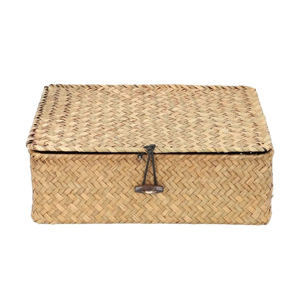 Outlet Szkatulka Na Bizuterie Talulah Pleciona Naturalna 25X20X9 Cm Szkatułki