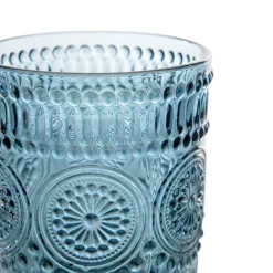 Flash Sale Szklanka Barrel Wzorzysta Niebieska 0.30 Szklanki