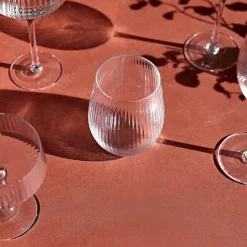 Shop Szklanka Lynn Ryflowana Transparentna 0,55 L Szklanki