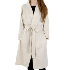 Store Szlafrok Pelly Bawelniany Bezowy One Size Szlafroki