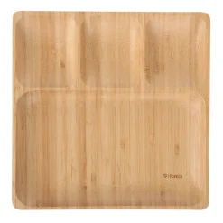 Best Sale Taca Bambou Bambusowa 4 Przegrody 25X25Cm Tace Do Serwowania