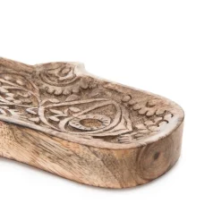 Best Taca Dekoracyjna Hamsa Z Drewna Mango 15X10X2 Cm Misy I Tace Dekoracyjne
