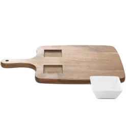 Best Taca Mooka Z Dwoma Miseczkami 38.5X26 Cm Tace Do Serwowania