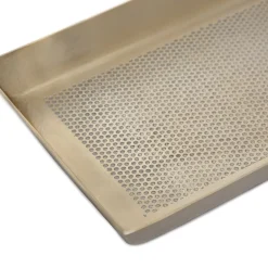 Online Tacka Nausa Zlota Z Ozdobnymi Wytloczeniami 23X12X3 Cm Misy I Tace Dekoracyjne
