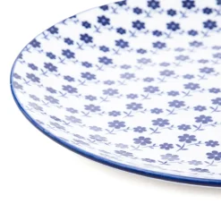 Flash Sale Talerz Navia Obiadowy Granatowy W Kwiatuszki 27 Cm Naczynia Ogródowe I Piknikowe