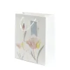 Store Torebka Prezentowa Cymka Bezowe Kwiaty 14X27X33 Cm Pozostale Ozdoby