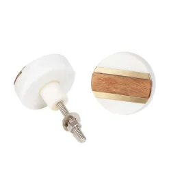 Store Uchwyty Do Mebli Hant Metalowe Z Marmurem 3,7X3,7 Cm Akcesoria Meblowe