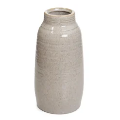 New Wazon Polsy Ceramiczny Bezowy 10,5X10,5X20 Cm Wazony I Donice