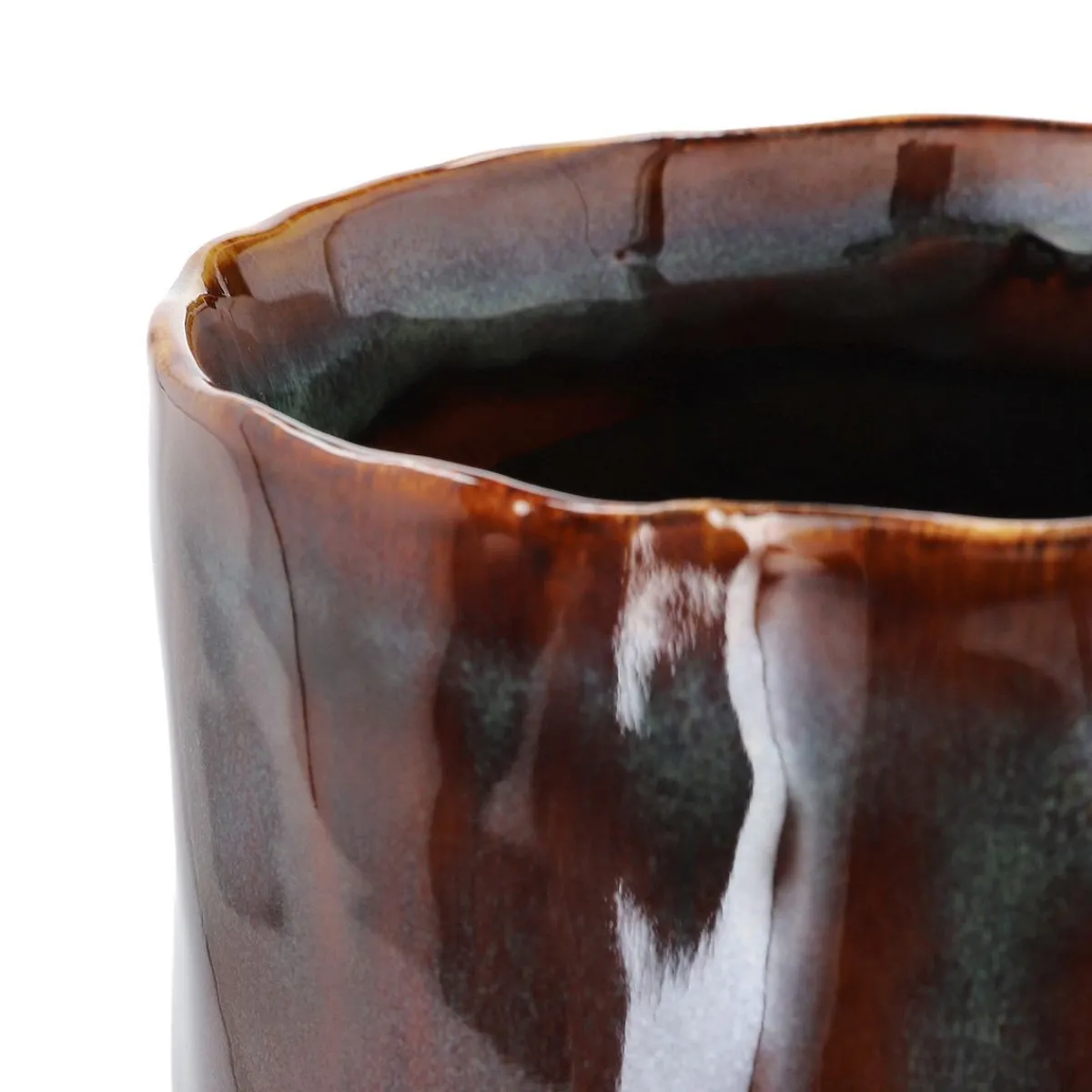 Outlet Wazon Rona Ceramiczny Granatowy 10X10X24 Cm Wazony I Donice