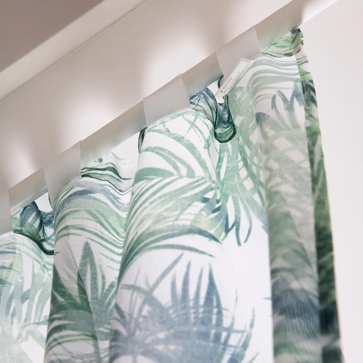 Discount Zaslona Dail W Zielone Liscie 140X250 Cm Zasłony I Firany