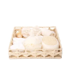 Fashion Zestaw Akcesoriow Do Pielegnacji Ciala Wellness 7 Szt 30X30X6 Cm Szczotki I Gąbki Do Kąpieli