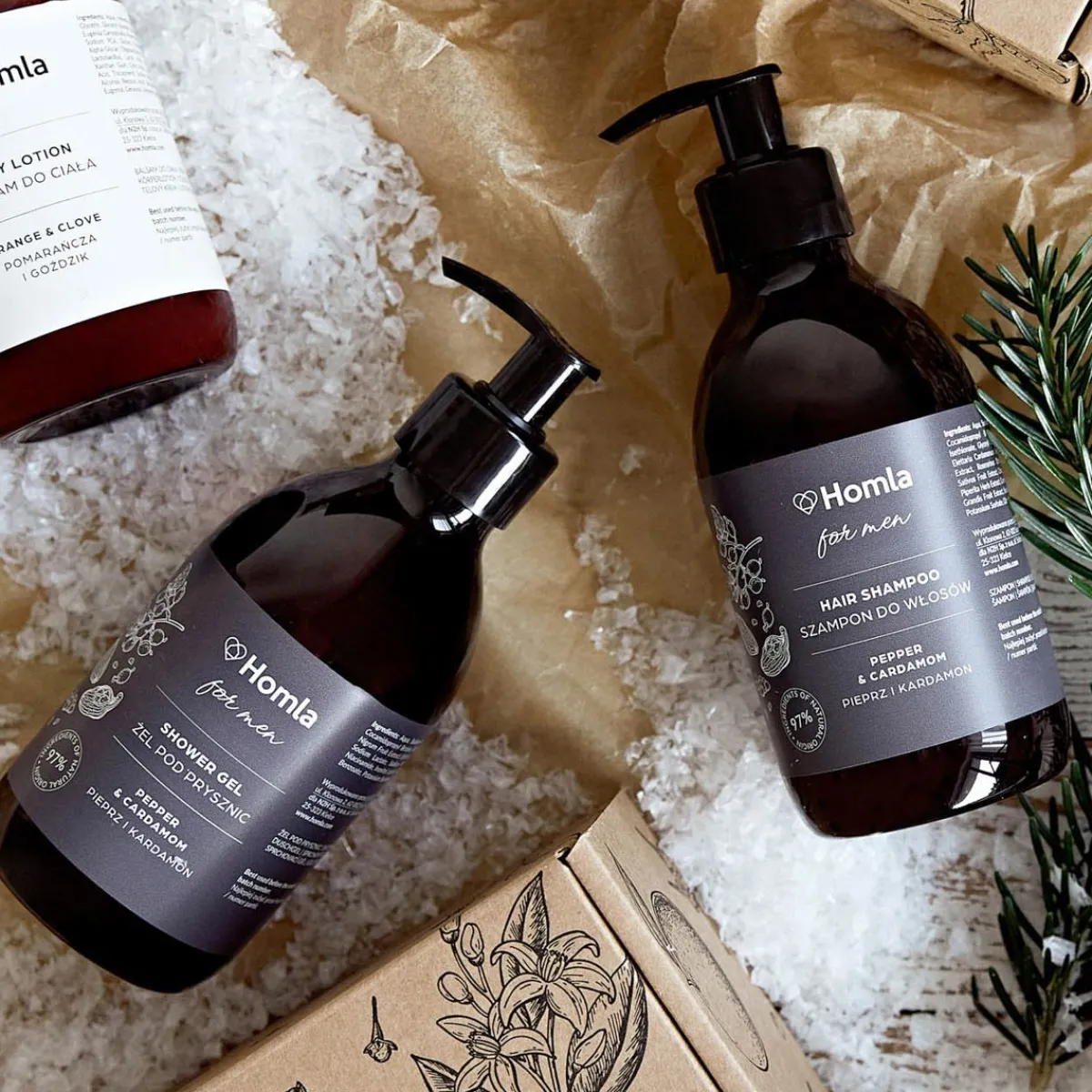 Best Zestaw Dla Mezczyzn Men`S Cosmetics Set Pepper & Cardamon Pieprz I Kardamon Kosmetyki Do Kąpieli