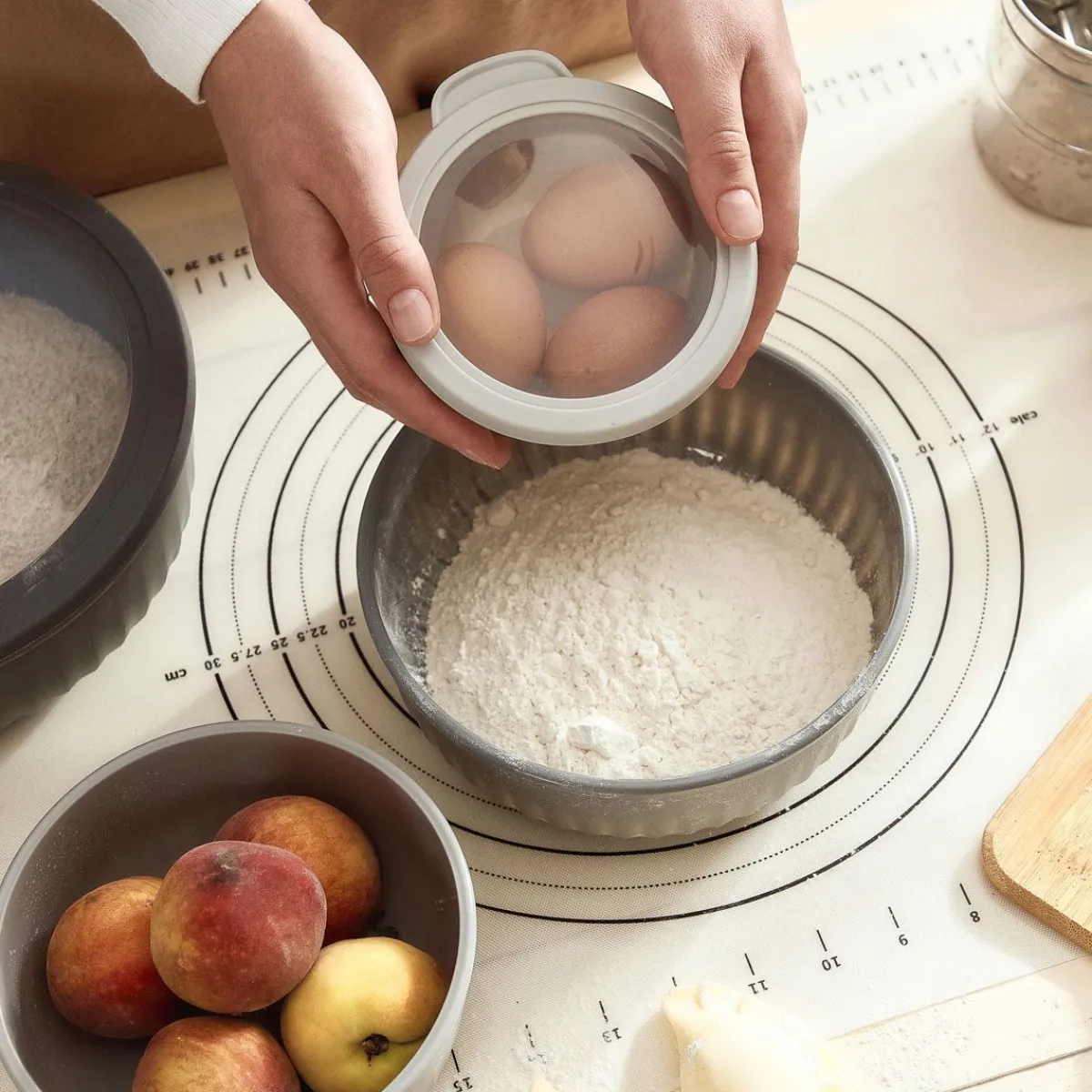 Fashion Zestaw Easy Cook Misek Z Pokrywkami 4 Szt Miski Kuchenne