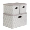 Flash Sale Zestaw Koszy Do Przechowywania Nola Bezowych 1X39X27X17 Cm 2X18X26X17 Cm Kosze I Koszyki