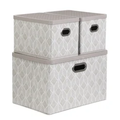 Flash Sale Zestaw Koszy Do Przechowywania Nola Bezowych 1X39X27X17 Cm 2X18X26X17 Cm Kosze I Koszyki