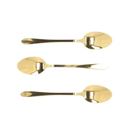 Flash Sale Zestaw Lyzeczek Stilo Do Herbaty Zlote 3 Szt. Zestawy Sztućców