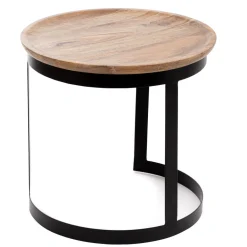 Discount Zestaw Stolikow Kawowych Harvey Drewnianych 53X51/43X43 Cm Stoliki Kawowe