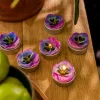 Fashion Zestaw Swiec Floral Aura 6 Szt. Fiolki 126 G Świece Dekoracyjne